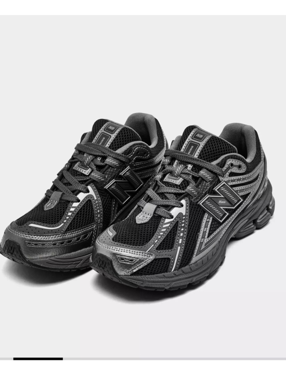 New Balance 1906R Casual Sneakers Shoes Black and Gray Mesh Athletic Sz 1.5